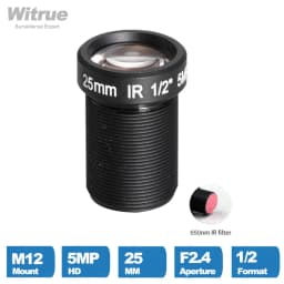 Witrue Action Camera Lens 5 Mega Pixel 25mm with 650nm IR Filter M12 1/2" For EKEN SJCAM Xiaomi Yi Gopro Hero Sport Cameras