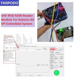 R200 Chip UHF RFID Reader Module Board with Antenna | 1-15M Long Range, USB TTL UART | Free SDK for ESP32, Raspberry Pi, Android