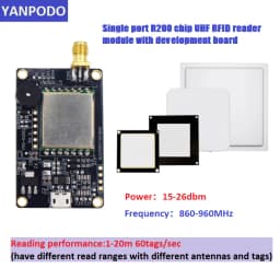 R200 Chip UHF RFID Reader Module Board with Antenna | 1-15M Long Range, USB TTL UART | Free SDK for ESP32, Raspberry Pi, Android