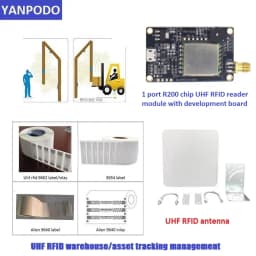 R200 Chip UHF RFID Reader Module Board with Antenna | 1-15M Long Range, USB TTL UART | Free SDK for ESP32, Raspberry Pi, Android
