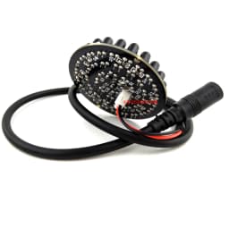 Invisible 940nm No Red Exposure at Night 48pcs IR Light Infrared Illuminator Board For CCTV Camera Night Vision + Power Cable