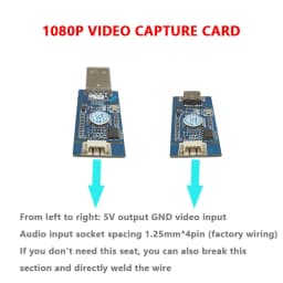 1080P Video Capture Card CVBS To USB Capture AV CVBS Analog Signal S-VIDEO Signal To Digital USB,TYPE-C Motherboard Driver-free