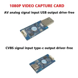 1080P Video Capture Card CVBS To USB Capture AV CVBS Analog Signal S-VIDEO Signal To Digital USB,TYPE-C Motherboard Driver-free
