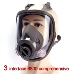 3 Interface 6800 Mask Combination 6001/SJL Filter with 5N11 Filter Cotton / 501 Filter Box Respirator Gas Mask