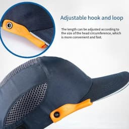 Safety Bump Cap with Reflective Stripes Lightweight and Breathable Hard Hat Head Helmet Workplace Construction Site Hat Black