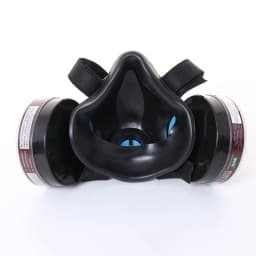 Black Half Face Gas Respirator Industrial Gas Mask P-A-1 Filtering Cartridge For Painting Spraying Welding Breath Protection