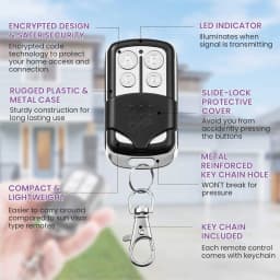 Garage Command Electric Gate Control 315mhz Compatible with Purple Button 370LM 371LM 372LM 373LM 374LM Garage Door Opener