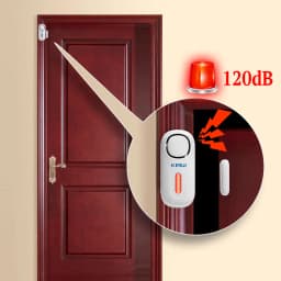 KERUI 120DB Wireless Door/Window Entry Security Burglar Sensor Alarm PIR Magnetic Smart Home Garage System Remote Control Led