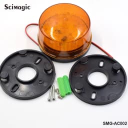 AC/DC 12-265V Outdoor LED Signal Alarm Light Strobe Flashing Emergency Warning Lamp wall mount for Automatic Gate Opener