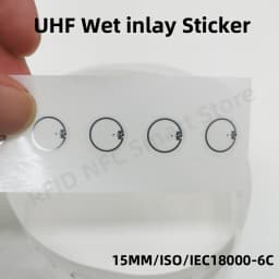 10PCS RFID UHF Tags Long Range Sticker Wet Inlay 860-960mhz Alien HEC EPC Global Gen2 ISO18000-6C 15MM RFID Uhf 915M Label