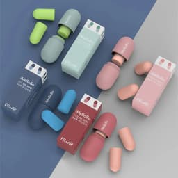 1-10 pair Soundproof Sleeping Earplugs Soft Slow Rebound Anti-Noise Student Earplug for Sleep Special Mute Noise Protection