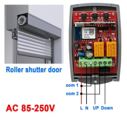 Smart Wifi Door Switch Universal Garage Receiver 2CH Remote Control Gate Opener Controller 433mhz Transmitter Works with Tuya