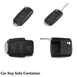 Creative Hidden Secret Compartment Stash Safe Dummy Car Key Box Diversion Discreet Decoy Car Key Fob to Hide and Store Money