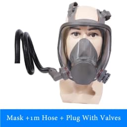 Rechargeable Power Bank 6800 Full Face Gas Respirator Electric Auxiliary Air Supply For Spraying Painting Polish Work Safety