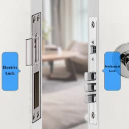 Long Panel Electric Strike Lock Electronic Door Lock Fail Secure or Fail Safe 800KG Holding Force Lock Tongue