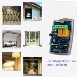 2CH Universal 433.92 MHz Garage Door Remote Control Receiver 433MHz Switch DC AC 7-32V 85-250V 220V 2 Channels RF Relay Module