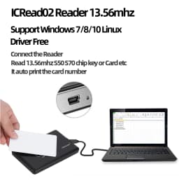 RFID Reader USB Port EM4100 TK4100 125khz ID IC 13.56mhz S50 S70 Contactless Card Support Window Linux