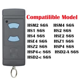Remote Control HSE2 HSE4 HSM2 HSM4 HS2 HS4 Blue Button 868MHZ Garage Gate Remote Control Door Opener