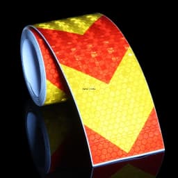 5cm*10m Arrow Reflective Tape Fluorescent Lemon Yellow White Red Waterproof Adhesive Reflectors Sticker For Car Motorcycle Truck