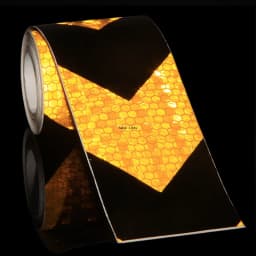 5cm*10m Arrow Reflective Tape Fluorescent Lemon Yellow White Red Waterproof Adhesive Reflectors Sticker For Car Motorcycle Truck