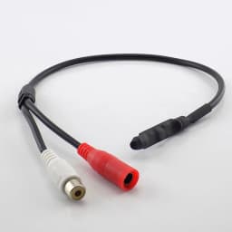 DC 12V CCTV Camera DVR Video Surveillance System with Micro Audio Microphone RCA Power Inlet for Security Cameras .C5