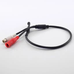 DC 12V CCTV Camera DVR Video Surveillance System with Micro Audio Microphone RCA Power Inlet for Security Cameras .C5