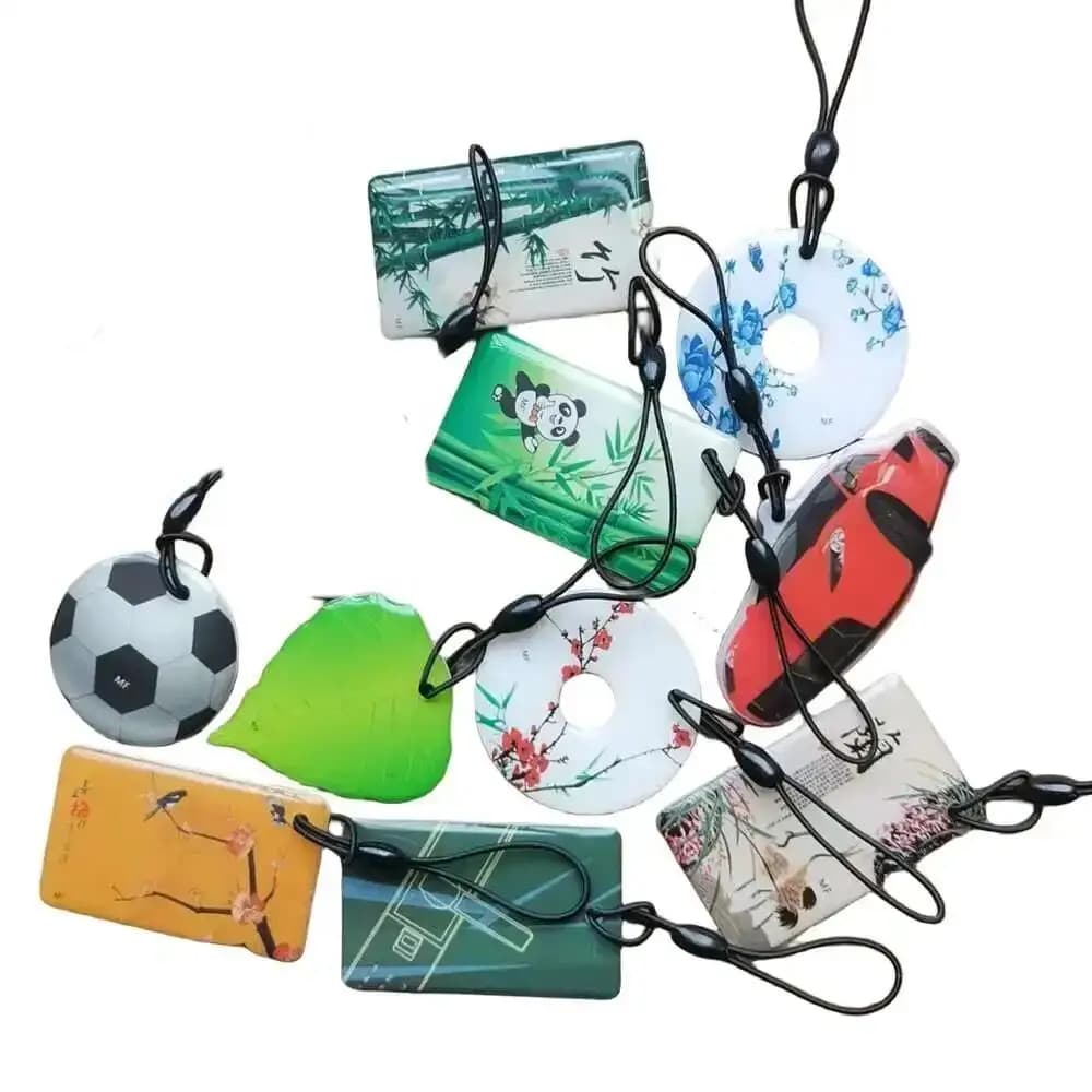 1Pcs UID 13.56MHz Rewriteable RFID IC NFC Tag Keyfobs 0 Block Changeable S50 Keychain Used for Duplicator Access Control Card