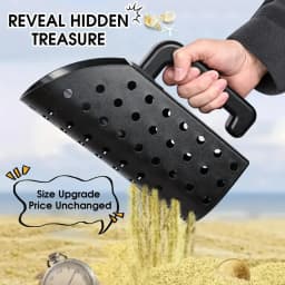 Metal Detector ABS Sand Scoop Shovel Set Steel Beach Digging Filter Underground Metal Treasure Detecting