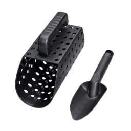 Metal Detector ABS Sand Scoop Shovel Set Steel Beach Digging Filter Underground Metal Treasure Detecting