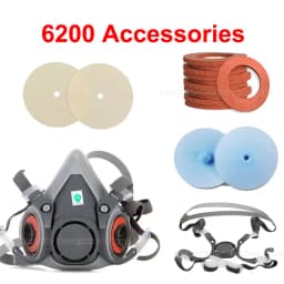 5-10pcs 6889 6895 6893 Inhale Valves Exhale Valves Silica Gel 6200 Mask Accessories Replace For 6200/7502/6800 Respirator