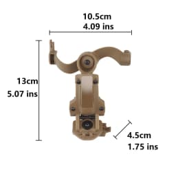 BOOIU Tactical Headset Holder Fast Helmet Rail Mount Adapter Multi-Angle Rotation Pickup Headphone Bracket OPS CORE ARC/Wendy