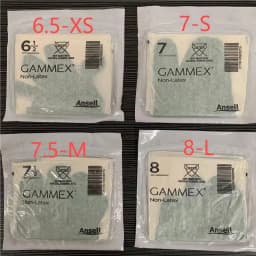 Ansell Gammex non-latex ( 1pair )   Neoprene   chemical accelerator-free gloves  offer advanced allergy protection