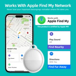 GPS Tracker For IOS Smart Bluetooth-compatible Mini GPS Locator Wallet Key Finder Anti Lost Device Work with Find My APP
