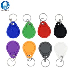 100PCS 13.56MHz RFID UID Changeable Keyfobs Mif 1k S50 Block 0 Sector Writable RFID IC Keychains Tags CUID Clone Access Control