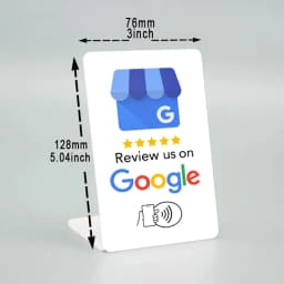 Review Us On Yelp Digital NFC Stand Display - Smart Tap Card for Reputation Management