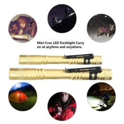 Small Mini LED Flashlight Handheld Pen Light Flashlight Tactical Pocket Torch PenLight with Clip Led Pen Flashlight