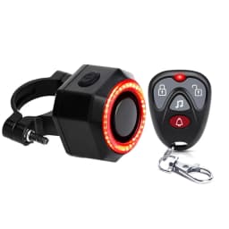 Hollarm Smart Bike Taillight Alarm Anti Theft Burglar Bicycle Light Alarm USB Charge Smart Brake Sensing Remote Control Tail Lam