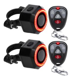 Hollarm Smart Bike Taillight Alarm Anti Theft Burglar Bicycle Light Alarm USB Charge Smart Brake Sensing Remote Control Tail Lam