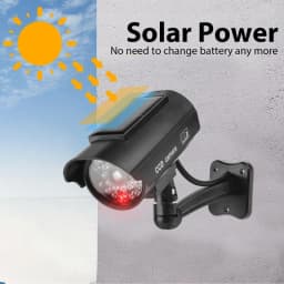 Eleopard Fake Camera Solart Dummy Waterproof Security CCTV Surveillance Camera With Flashing Red Led Light Outdoor Indoor