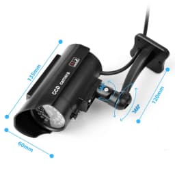 Eleopard Fake Camera Solart Dummy Waterproof Security CCTV Surveillance Camera With Flashing Red Led Light Outdoor Indoor