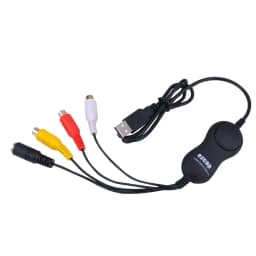 Ezcap158 USB 2.0 Audio Video Capture Card AV S-Video Analog Video Recording for VHS Player V8 Hi8 Camcorder Camera Windows MAC