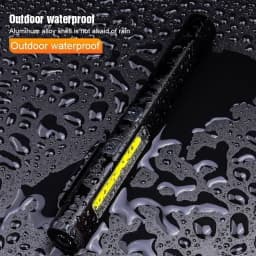 Heinast Self-defense Flash Flashlight With Magnet TYPE-C Rechargeable Torch Light 365nm UV Portable Pen Clip Patrol Inspection