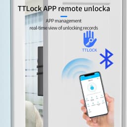 TTLOCK Smart Lock APP Keyless Keypad Kits with Remote Control Unlock Invisible Electric Bolt Wooden Door Conceal Motor Lock Kit