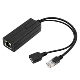 PoE Splitter 48V to 5V 2A USB TYPE A Female Ethernet 802.3af /at for IP Camera tablet Electronic Equipment Power Accessories