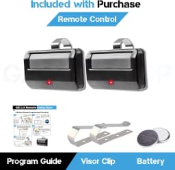 Universal 891LM Garage Door Opener Remote Security+ 2.0 MyQ Yellow Learn Button Replacement Garage Door Remote