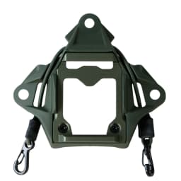 BOOIU Tactical Helmet Mount Adapter Night Vision Aluminum Alloy with Hook Rope NVG Helmet Bracket Accessories for FAST Helmet