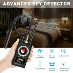 New K18 Multi-function Anti-Candid Cam Wireless Lens Device Finder 1MHz-6.5GHz GSM Audio Bug Finder GPS Signal RF Tracker Detect