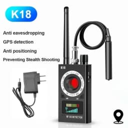 New K18 Multi-function Anti-Candid Cam Wireless Lens Device Finder 1MHz-6.5GHz GSM Audio Bug Finder GPS Signal RF Tracker Detect