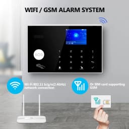 KERUI G30 Alarm System for Home WIFI GSM Security Alarm Panel with Temperature and Humidity Display Work Alexa Tuya Smart App