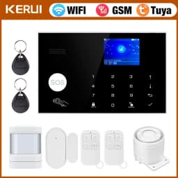 KERUI G30 Alarm System for Home WIFI GSM Security Alarm Panel with Temperature and Humidity Display Work Alexa Tuya Smart App